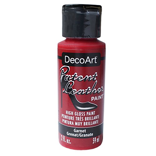 Deco Art Americana Bote de pintura de charol, acrílico, Granate, 3.5 x 3.5 x 10 cm