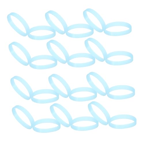 Muñequeras deportivas de estirar en azul cielo pack de 40 piezas para brazalete de gelatina