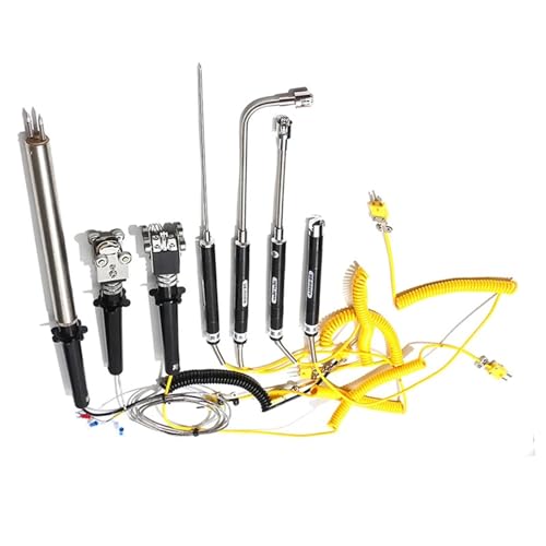 Termopar manual PT100 tipo K con sonda de superficie NR-81530 para medición precisa de rodillo