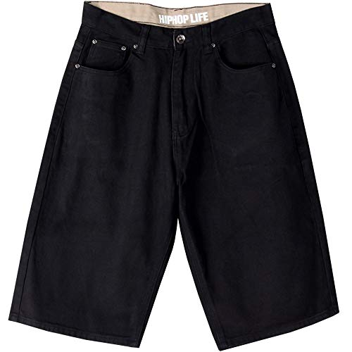 LUOBANIU Stretch Denim Skate Shorts