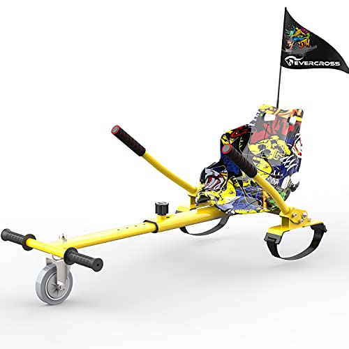 EverCross Hoverboard Seat Attachment, Hoverboard Attachments, Hoverboard Accessories with Adjustable Frame Length Compatible with 6.5'' 8'' 8.5'' 10'' Hoverboard for Kids Adults