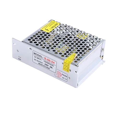 Alimentation 24V 2A 50W pour ruban LED transformateur aluminium AC 110V 220V