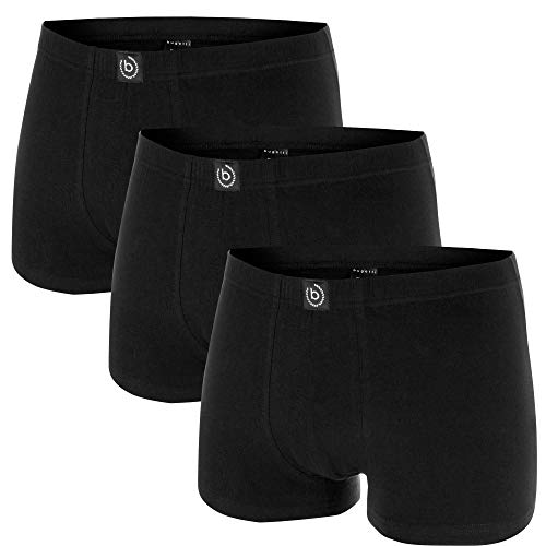 Ceceba Bugatti Herren Boxershorts, Pants, Box, 3 Stück, elastisch, weich, formstabil (DE/NL/SE/PL, Alphanumerisch, XL, Regular, Regular, Schwarz)