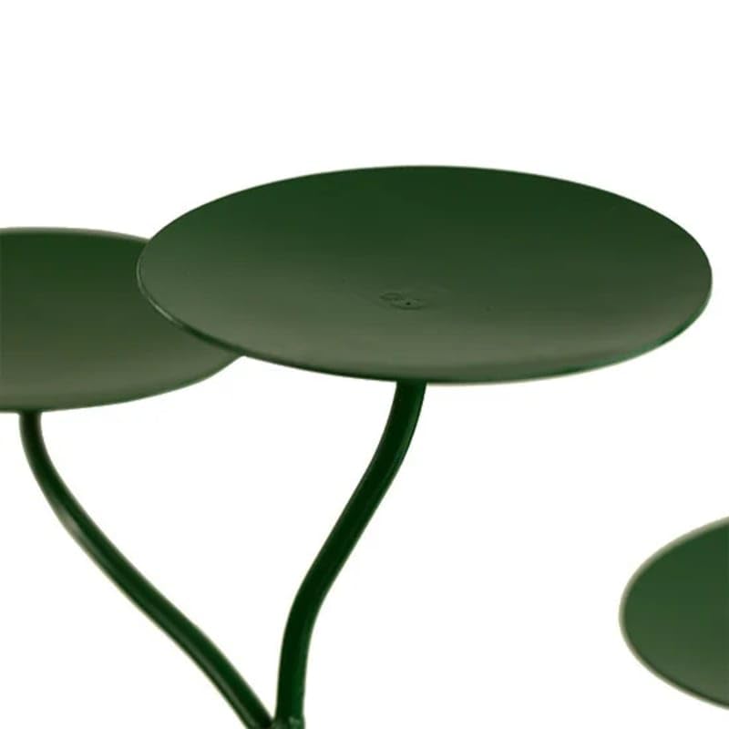Display für 7 Chakra Lotus-Kerzenhalter grün - 49x32 cm