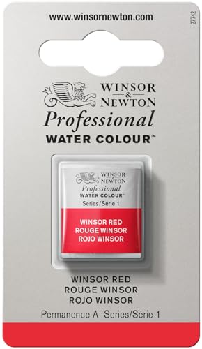 Image of Winsor & Newton Professional Water Color with Half Pan, Red