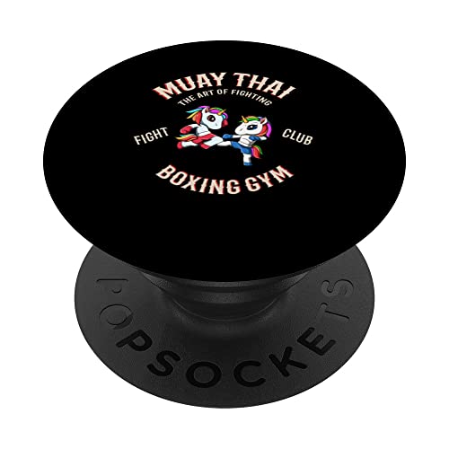 Cute Muay Thai Unicorn Girls - MMA Fighting Thai Boxing PopSockets Swappable PopGrip