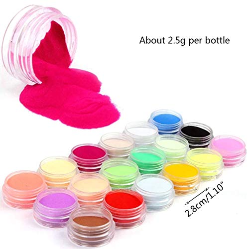 Yushu DIY Epoxy Handwerk Making Tools Shiny Powder Luminous Shine Pailletten Filler, Shiny Dust Set Nail Art Decoration… – Bild 4