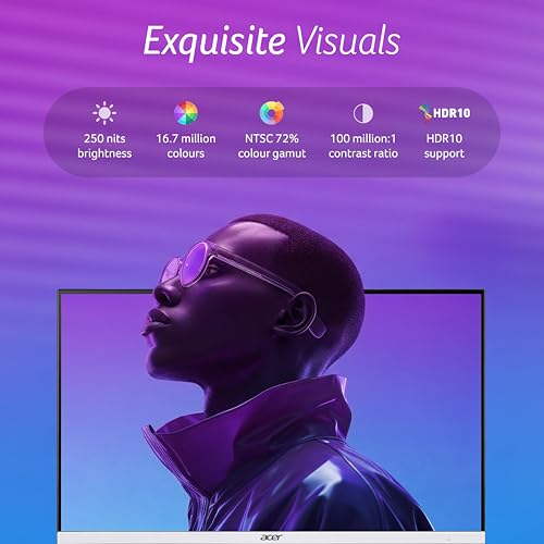 Image of acer SA272U P1 27 Inch WQHD 2560x1440 IPS Monitor|144Hz Refresh Rate | 1ms VRB | HDR10 | AMD FreeSync | 1 x HDMI (2.0) + 1 x DisplayPort (1.4) | Built-in Speakers | Ultra-Slim 7.2mm Design | Eye Care