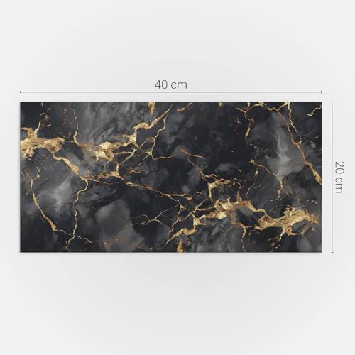 Fixation murale vinyle 40x20 cm imperméable et rectangulaire - 5