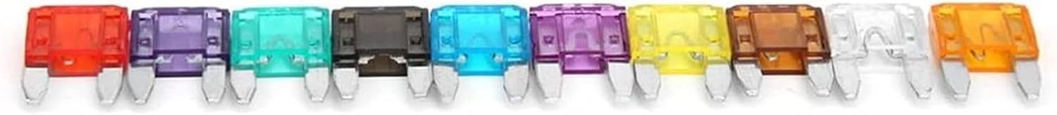 Fuse 100Pcs Car Standard Blade Fuse Mini Zinc Alloy 2A 3A 5A 7.5A 10A 15A 20A 25A 30A 35A fusibles