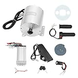 GSHIOIO 72V 3000W Brushless Motor Kit DC Electric Brushless Motor with Multi-Function Controller &Throttle Bicycle Engine DIY Part Conversion Kit for Go-Karts, Electric Motorcycles, Beach Bikes
