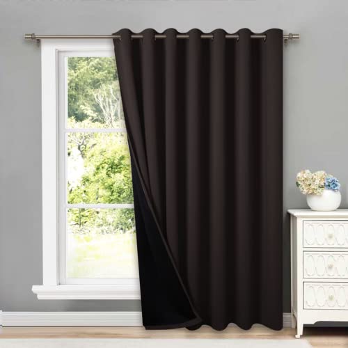NICETOWN Grommet Top Patio Door Blackout Curtains