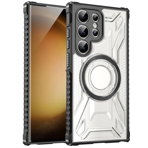 for Galaxy A24 �p �P�[�X MagSafe�Ή� �N���A �\�t�gTPU+PC�o�b�N�v���[�g 2 in 1�J�o�[ ���������� �ϏՌ� ������� ���C�����X�[�d�Ή� �T���X�� �M�����N�V�[ A24 �X�}�z�P�[�X �}�O�Z�[�t�Ή� �ԍڃz���_�[�Ή� ��