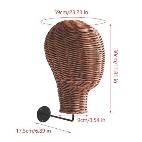 Tête de mannequin murale pour casque audio et accessoires de studio - 3