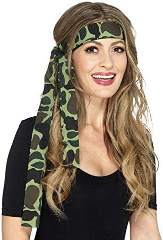 Smiffys Army Headband Camouflage, 150 x 4 cm