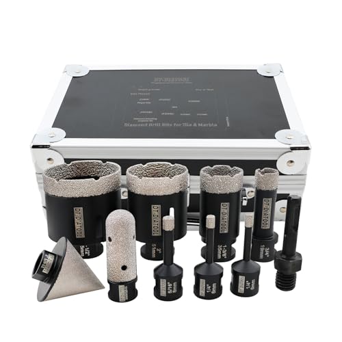 Diamond Tile Hole Saw Kit 10-Pack, DT-DIATOOL...