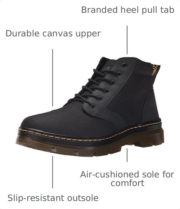 Image of Dr. Martens Unisex Adult Bonny Nylon 6 Eye Boot
