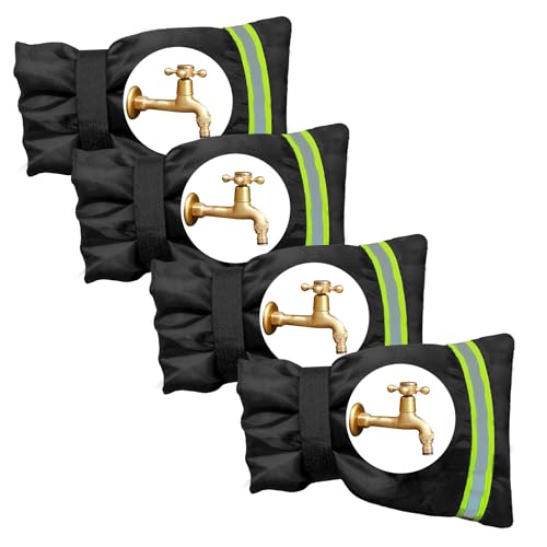 Funda para grifo de exterior para invierno, calcetines de grifo de jardín para protección contra congelación, protector de grifo impermeable grueso, protector de boquilla de manguera, protección