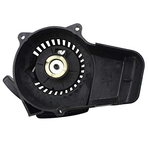 WOOSTAR Recoil Pull Starter Replacement for 2 Stroke 47cc 49cc Pocket Bike Mini Quad Pit Bike Scooter ATV Black