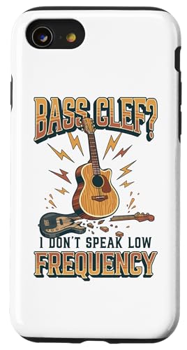 I Don't Speak Low Frequency Funny �A�R�[�X�e�B�b�N�M�^�[ �X�}�z�P�[�X iPhone SE (2020) / 7 / 8 �p