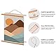 Benjia Magnetisch Posterschiene, Magnet Magnetische B2 50x70 Posterrahmen Holz Posterleiste Posterhänger für drucken Kunstwerk (50cm, Teakholz) …