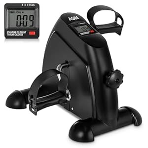 AGM Mini Fitnessbike für zuhause, Arm und Beintrainer Heimtrainer, Sportgerät Mini Bike, Hometrainer Mini Fahrrad Bewegungstrainer Fitnessgerät für Zuhause Büro