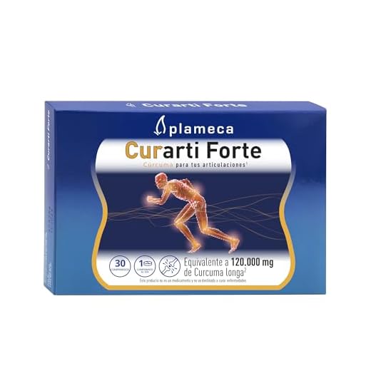 PLAMECA - Curarti Forte, con Cúrcuma y Vitamina C, Formación Normal del Colágeno, para Articulaciones, Cartílagos y Huesos, Ayuda a Disminuir Cansancio y Fatiga - 60 Comprimidos
