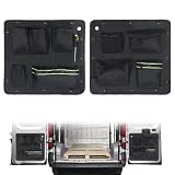 Scheunentor-Aufbewahrungsorganizer Kompatibel mit Fiat Ducato/Peugeot Boxer/Citroen Relay X250/290 2006–2026,2 Pcs Scheunentür Lagerorganisator für Kastenwagen Hecktür,Oxford-Taschen Kofferraumtaschen