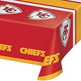 Trendware Kansas City Chiefs Plastic Tablecloths, 3 ct