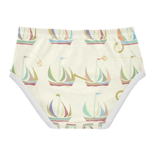 Colorful Sailboats Toddler Girls's Underwear 2T 202c14242