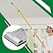Hicarer 1 Pc No-flip Pole Sander Head for Drywall with Quick Release Clips and Universal Coarse Thread Wall Ceiling Sander, Head Only