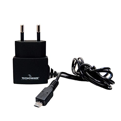 Tecnoware FAM17198 Chargeur de téléphones Portables Intérieur Noir - Chargeurs de téléphones Portables (Intérieur, Secteur, USB, 5 V, 1,2 m, Noir) Cover