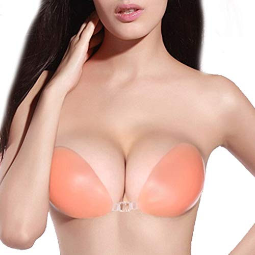 World Pride Self Adhesive Silicone Nude Color Backless Strapless Bra (Size B)