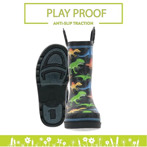 Image of Western Chief Kids Ladybug Rain Boot(Toddler /Little Kid /Big Kid) | Built for outdoor play, pull-on loops for self-dressing, comfort EVA insole, rubber traction outsole, toddler to big kid size