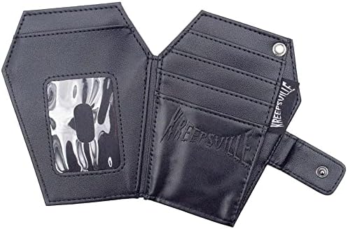 kreepsville 666 Gothic Embossed RIP Bat Spooky Coffin Wallet image 5