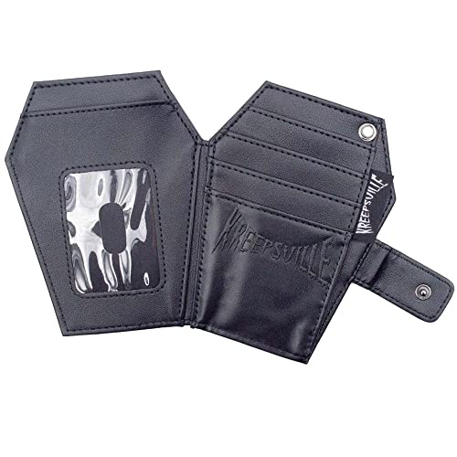kreepsville 666 Gothic Embossed RIP Bat Spooky Coffin Wallet2