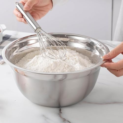 27 Piece Set with Lid for Mixing Bowl Stainless Steel Cover Measuring Cup and Spoon with Metal Baking Tray for Sealing Lid and Kitchen Prep by Huixinglin - Image 5