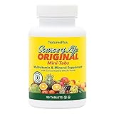 Natures Plus Source of Life - 90 Mini-Tabs - Multivitamin & Mineral Supplement - Supports Natural Energy & Overall Well-Being - Gluten Free, Vegetarian - 15 Total Servings