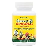 NaturesPlus Source of Life - 90 Mini-Tabs - Multivitamin & Mineral Supplement - Supports Natural Energy & Overall Well-Being - Gluten Free, Vegetarian - 15 Total Servings