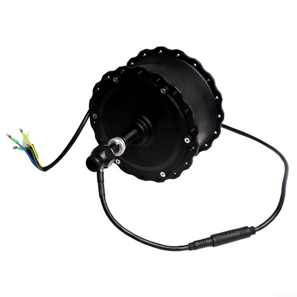 FACULX Electric Fat Bike Hub Motor 48V 750W Brushless Wheel Motor With 36 Holes For 20-26 Inch Bicycle Rear Drive Compatible 6-9 Speed Flywheel(175MM 20inch)