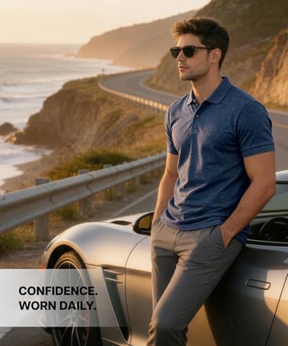 Image of Scott International Cotton Polo T Shirt | Collar Half Sleeves Plain T-Shirt | Tshirt for Men Stylish | Casual Tee for Office, Sports, Gym & Everyday Comfort | Men's Breathable All-Season Tshirt
