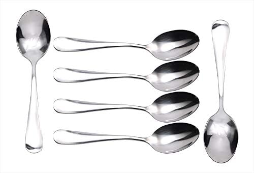 Mini Skater 6 Pcs Stainless Steel Spoons 5.5 Inch Small Mirror Polishing Tea Dessert Coffee Soup Dinner Spoon for Toddlers Students image 5