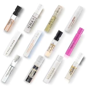 Perfume Sampler Set for Women: 12 High-End Designer Perfumes + Deluxe Velvet Gift Pouch for Girlfriend, Wife, Mother