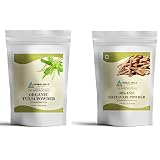 Tulsi Powder Organic Holy Basil Leaf and Organic Shatavari Powder Each 16oz Combo (Pack of 2)