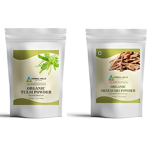 Tulsi Powder Organic Holy Basil Leaf And Organic Shatavari Powder Each 16Oz Combo (Pack Of 2) #TOP20