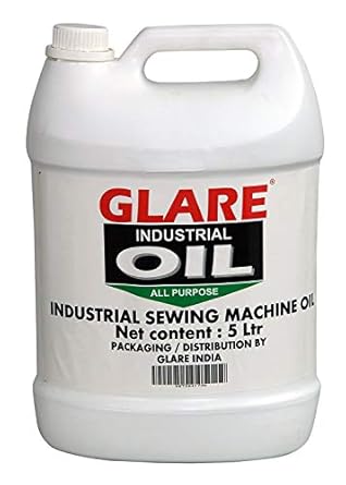 Glare India Sewing Machine All Purpose (Water White) Lubrication Oil -5 LTR
