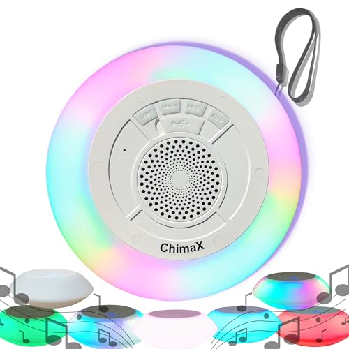 ChimaX Altavoz Bluetooth, altavoces portátiles inalámbricos coloridos, 8 modos de control de luz RGB, para llamadas telefónicas manos libres, fiesta en el jardín, barbacoa, camping, regalo, viajes