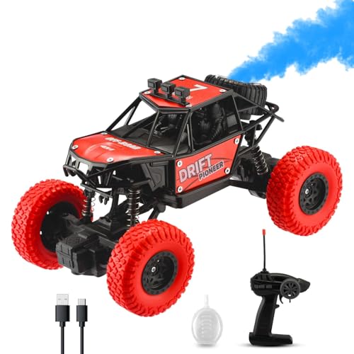 Image of GrandGlow GY-45 Rechargeable RC 4x4 Off-Road Rock Crawler with Spray Feature Toy | Best Gift for Kids | Smooth & Safe (Multicolor) (Pack of 1)