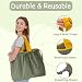 GFYFYZ Einkaufstasche Faltbar Große Wiederverwendbare Einkaufsbeutel Waschbar Shopping Bag Tragetasche mit Kordelzug und Henkel Tragbare Einkaufstaschen für Einkaufen und Travel Outdoor Camping