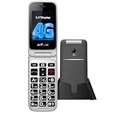 artfone G3 4G Telefono Cellulare per Anziani丨Flip Telefoni Cellulari con Tasti Grandi丨2.4" Display丨Funzione SOS丨Volume Alto丨Chiamata Rapida丨Batteria da 1300 mAh丨Base di Ricarica丨Bluetooth丨USB-C-Grigio